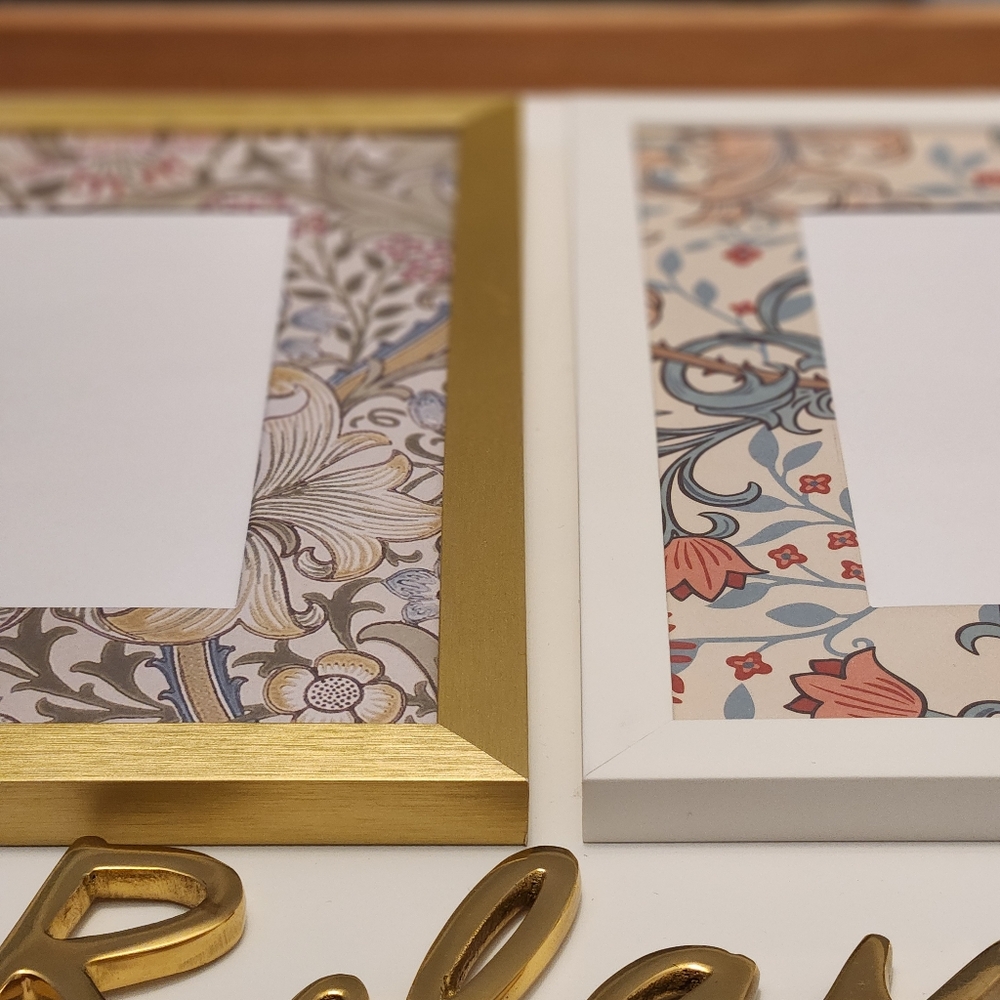Elegant Paper-Wrapped 8x10 Frame Set | Handcrafted Decor | Luxury Boho Decor